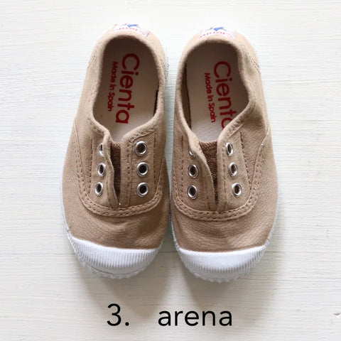 Cienta（シエンタ）スリッポン デッキシューズ 靴   キャンバス スニーカー70997 28-34サイズ(17- 21cm)
