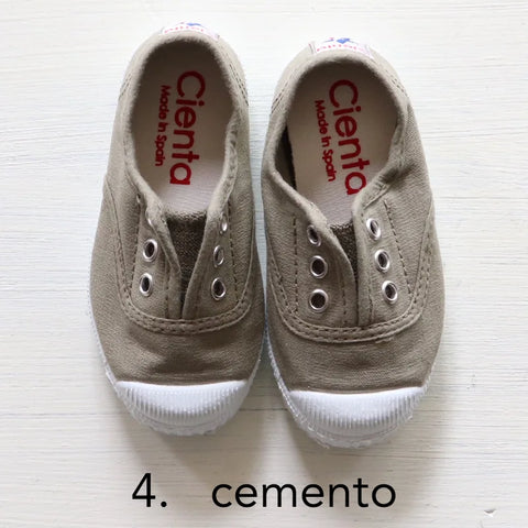 Cienta（シエンタ）スリッポン デッキシューズ 靴   キャンバス スニーカー70997 28-34サイズ(17- 21cm)