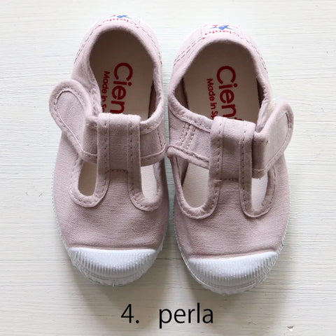 【送料無料】Cienta（シエンタ）キッズ Tストラップシューズ 靴  キャンバス スニーカー 77997 21-27サイズ (12.5-16.5cm)
