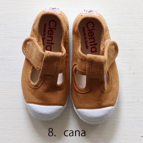 【送料無料】Cienta（シエンタ）キッズ Tストラップシューズ 靴 キャンバス スニーカー 77997 28-34サイズ(17- 21cm)