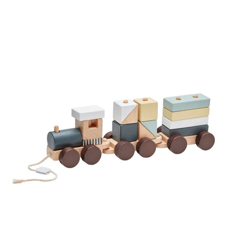 KIDS CONCEPT （キッズコンセプト） Block train  ブロックトレイン プルトイ 木のおもちゃ 汽車