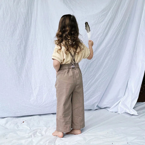 【50%OFFセール】19. Twin Collective Kids JANE JUMPSUIT MOCHA ジャンプスーツ (twincollective)
