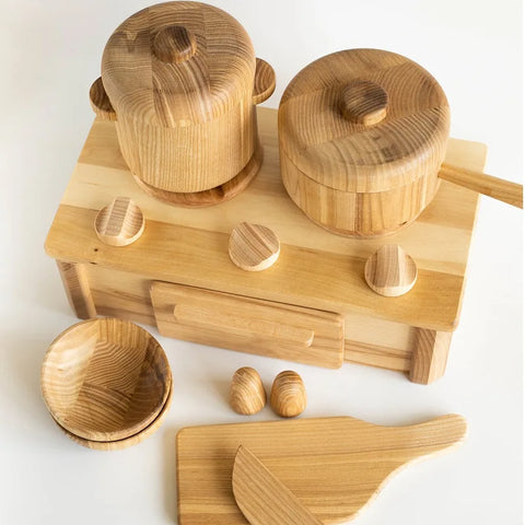 Lemi Toys（レミトイズ） Mini kitchen set  ミニキッチンセット 木製ままごとセット