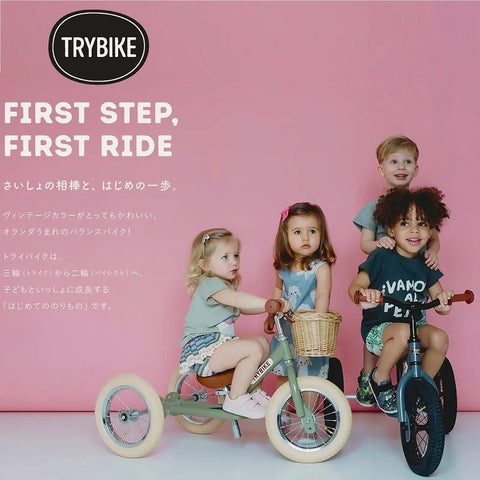 TRYBIKE（トライバイク） バランスバイク  キッズバイク  三輪、二輪 ペダル無し自転車 トレーニングバイク