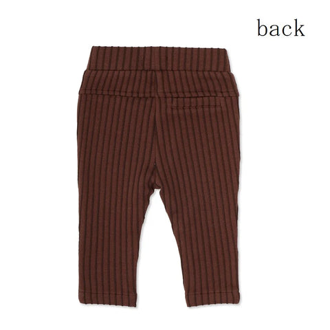 【50%オフセール】Phil&Phae（フィルアンドフェ）2023AW apered baby pants stripes burnt umber テーパードベビーパンツストライプ