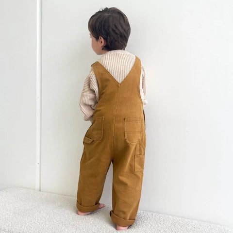 【drop3】 Twin Collective Kids CARPENTER OVERALL FADED TAN オーバーオール