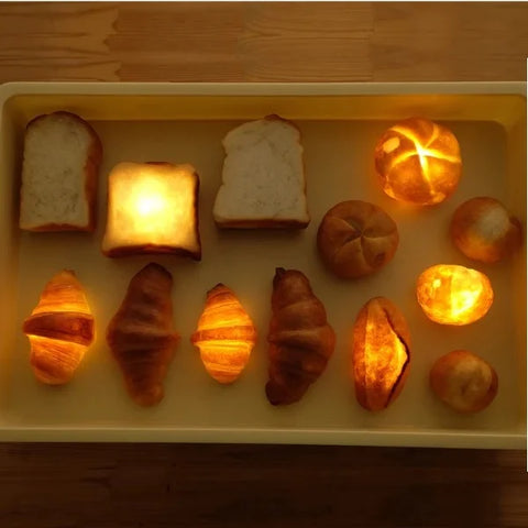 モリタ製パン　手作りパンのLEDランプ　PAMPSHADE Kaiser roll　パンプシェード カイザーロール（電池）　（インテリアライト、照明）