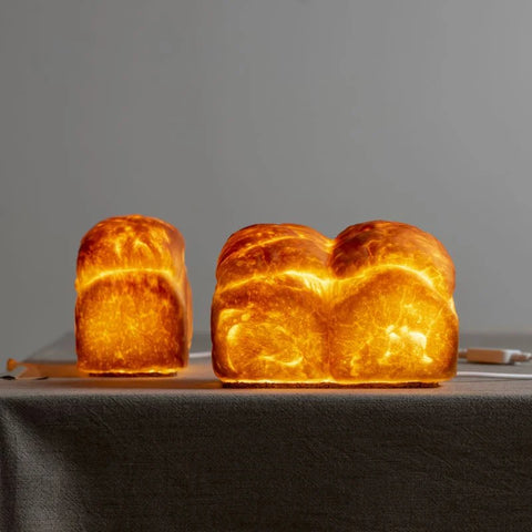 モリタ製パン　手作りパンのLEDランプ　PAMPSHADE Pain de mie　パンプシェード パン・ド・ミ（ACアダプター）
（インテリアライト、照明）