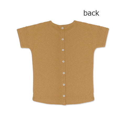 【50%OFFセール】Phil&Phae（フィルアンドフェ）2023SS Textured buttun-back tee s/s Artichoke バックボタンTシャツ