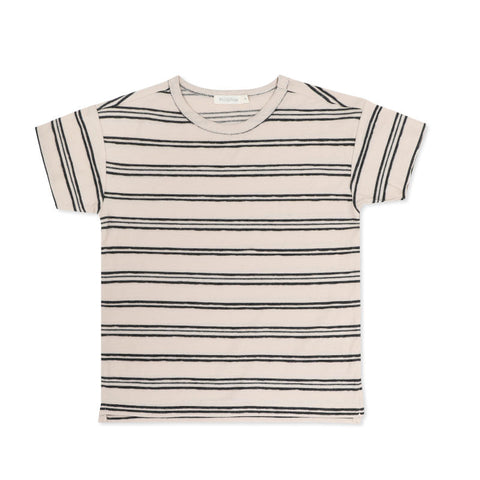 Phil&Phae（フィルアンドフェ）2024SS Oversized tee s/s textured stripes shell オーバーサイズTシャツ