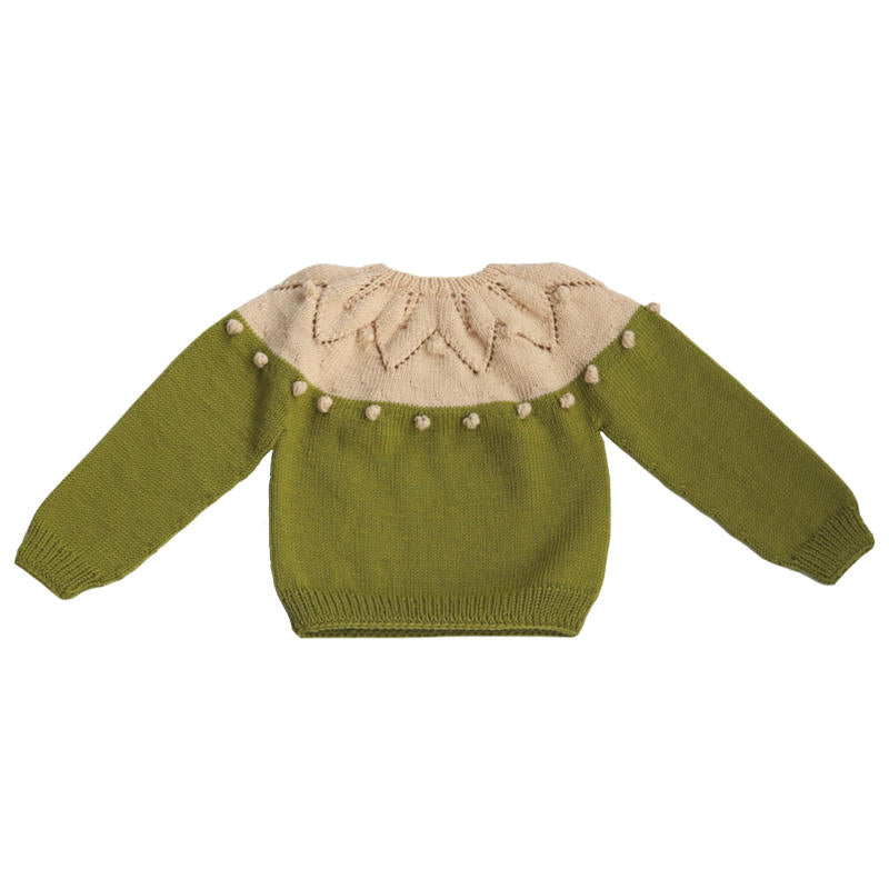 Kalinka Kids（カリンカキッズ）2024AW Bernadette Sweater - Pistachio / Cloud - 配 –  LePuju