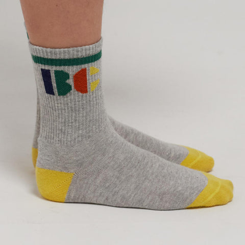 ★bobo choses（ボボショーズ）2023AW Multicolor BC short socks キッズソックス 15-19.5cm