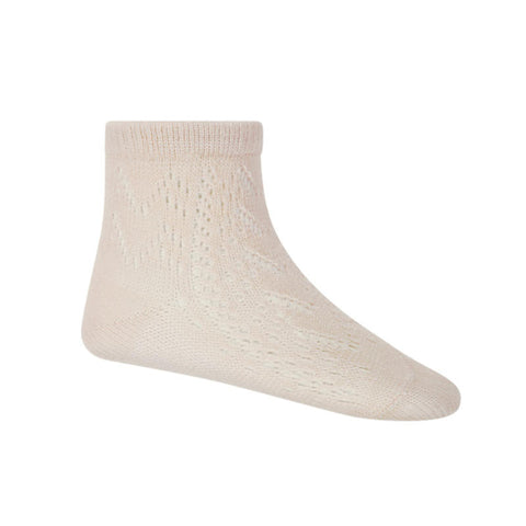 【50%OFFセール】Jamie Kay（ジェイミーケイ）2023AW Cable Weave Ankle Sock Ballet Pink ソックス