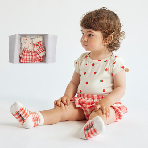【drop2】BOBO CHOSES / ボボショーズ 2024SS  baby Tomato body and Vichy accesorios set 3点セット
