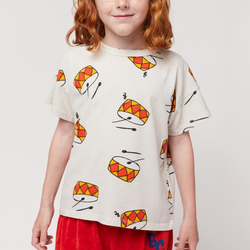 【40%OFFセール】BOBO CHOSES / ボボショーズ 2024SS Play the Drum all over T-shirt 半袖Tシャツ