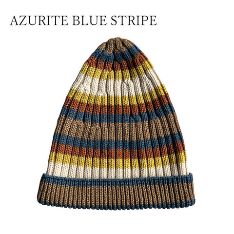 【50%OFFセール】Mabli（マブリ） 2023AW COBLYN BEANIE AZURITE BLUE STRIPE DUCK EGG STRIPE ニット帽　0-3才