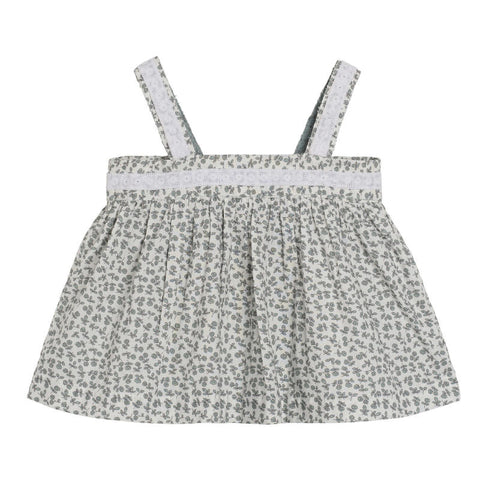 Little Cotton Clothes（リトルコットンクローズ）2024SS Organic Lissy Sun Top -porcelain floral- トップス