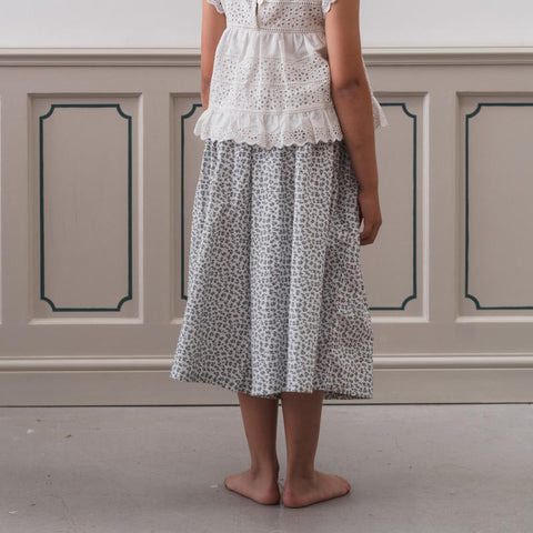 Little Cotton Clothes（リトルコットンクローズ）2024SS Organic Ruth Culottes -porcelain floral- キュロット
