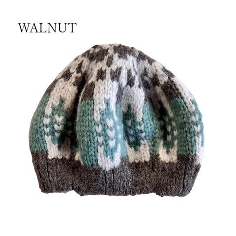 【50%OFFセール】Mabli Knitwear（マブリ） 2023AW SGLEFRIO TAM OLIVE,WALNUT ニットベレー帽　0-6才