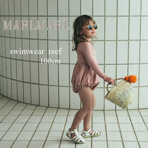 MARLMARL（マールマール）  swimwear reef  長袖ワンピース水着  100cm 3-4才