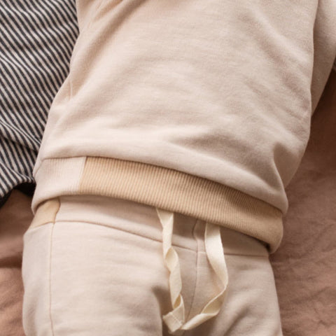 【50%オフセール】Phil&Phae（フィルアンドフェ）2022AW Two-tone baby pants chalk ツートーンスウェットパンツ