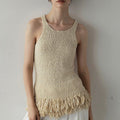 【5月中旬入荷次第お届けのご予約】anuke（アンヌーク） Americansleeve Fringe Tops 62710526.