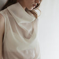 【4月下旬入荷次第お届けのご予約】anuke（アンヌーク） Sleeveless Chiffon Tops 62710624.