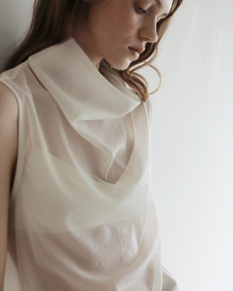 【4月下旬入荷次第お届けのご予約】anuke（アンヌーク） Sleeveless Chiffon Tops 62710624.