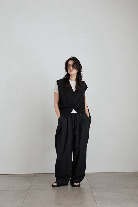 【4月中旬入荷次第お届けのご予約】anuke（アンヌーク） Vneck Botton Vest 62710521.