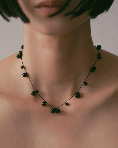 【3月下旬入荷次第お届けのご予約】anuke（アンヌーク） Stone Silkcord Necklace 62710904.