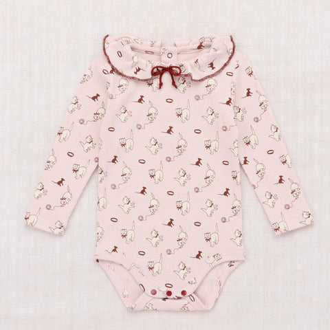 【D1】Misha&Puff（ミーシャアンドパフ）2026WI Baby Petit Onesie - CANDYFLOSS CAT & MOUSE - 長袖ロンパース.
