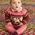 【D1】Misha&Puff（ミーシャアンドパフ）2026WI Baby Petit Onesie - CANDYFLOSS CAT & MOUSE - 長袖ロンパース.