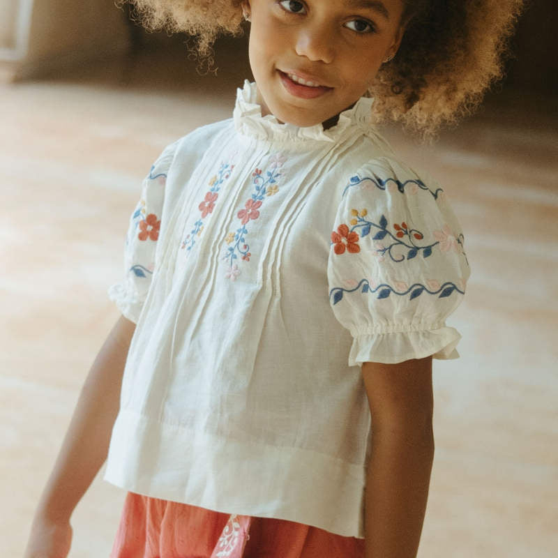 Apolina（アポリナ）2025AW Ursina Embroidered Pinafore - Autumn