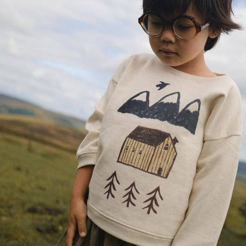 【ネコポス送料無料】organic zoo（オーガニックズー）2025AW Cabin Adventure Sweatshirt Undyed 長袖スウェットシャツ