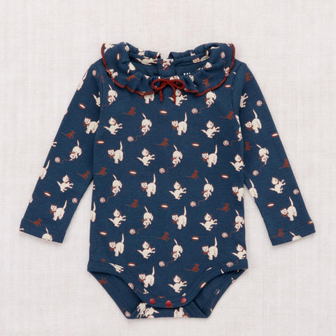【D1】Misha&Puff（ミーシャアンドパフ）2026WI Baby Petit Onesie - MOONLIGHT CAT & MOUSE - 長袖ロンパース.