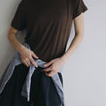 【3月中旬入荷次第お届けのご予約】anuke（アンヌーク） Border Loose Long T-shirts 62620620.