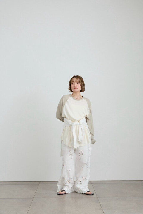 【3月下旬入荷次第お届けのご予約】anuke（アンヌーク） Cutwork Lace Pants 62710707.