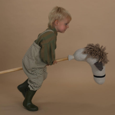 【ネコポス送料無料】organic zoo（オーガニックズー）2025AW Fern Stripes Dungarees ダンガリー、オーバーオール