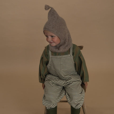【ネコポス送料無料】organic zoo（オーガニックズー）2025AW Fern Stripes Dungarees ダンガリー、オーバーオール