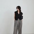 【4月下旬入荷次第お届けのご予約】anuke（アンヌーク） Woolchambray Tuck Pants 62710717.