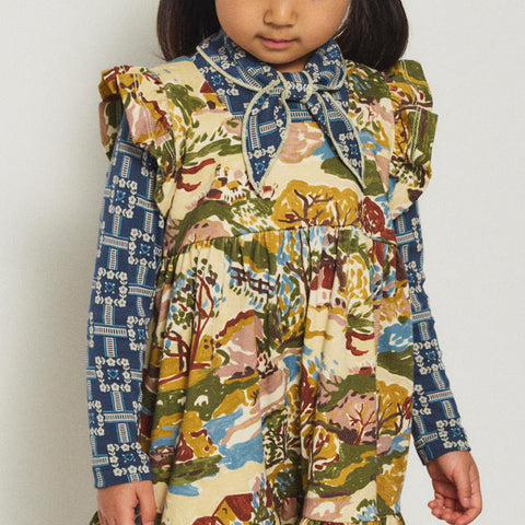 【D1】Misha&Puff（ミーシャアンドパフ）2026WI Scout Top - Moonlight Railroad Floral -　スコートトップ.
