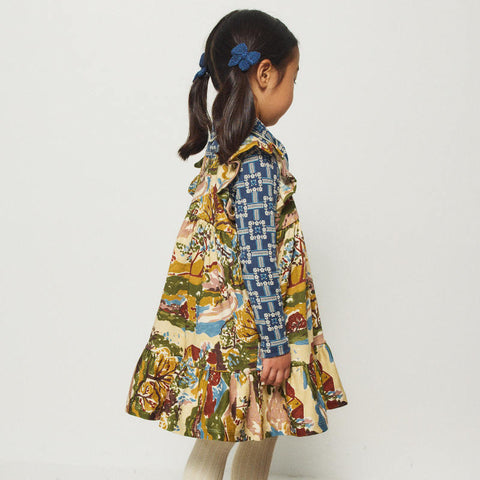 【D1】Misha&Puff（ミーシャアンドパフ）2026WI Scout Top - Moonlight Railroad Floral -　スコートトップ.