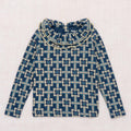 【D1】Misha&Puff（ミーシャアンドパフ）2026WI Sweetheart Top - Moonlight Railroad Floral -　フリル長袖トップス.