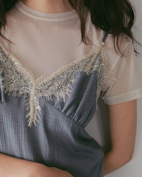 【4月下旬入荷次第お届けのご予約】anuke（アンヌーク） Dot Jacquard Combinaison 62710305.