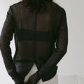 【2月中旬入荷次第お届けのご予約】anuke（アンヌーク） Slit Chiffon Tops 62710606.