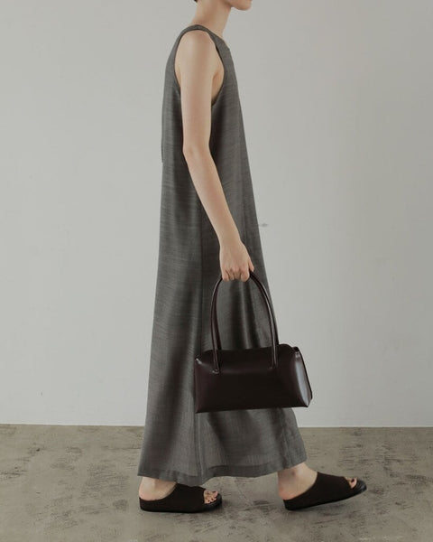 【4月下旬入荷次第お届けのご予約】anuke（アンヌーク） Woolchambray Sleeveless Onepiece 62710301.