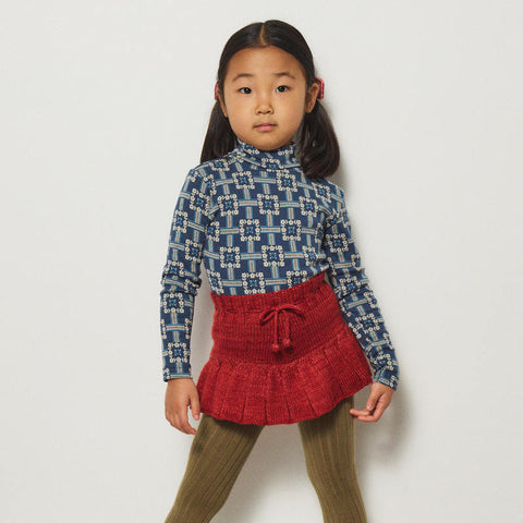 【D1】Misha&Puff（ミーシャアンドパフ）2026WI Turtleneck - Moonlight Railroad Floral -　タートルネックトップス.
