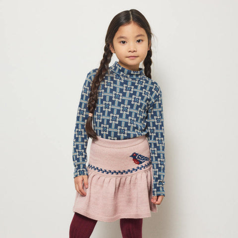 【D1】Misha&Puff（ミーシャアンドパフ）2026WI Turtleneck - Moonlight Railroad Floral -　タートルネックトップス.