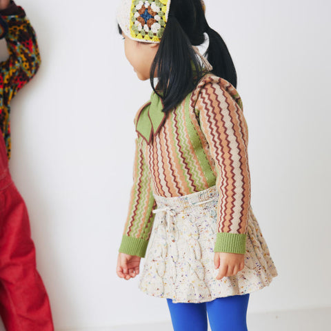 ・【D2】Misha&Puff（ミーシャアンドパフ）2024AW Elsa Sweater - Sprig Zigzag Jacquard- セーター