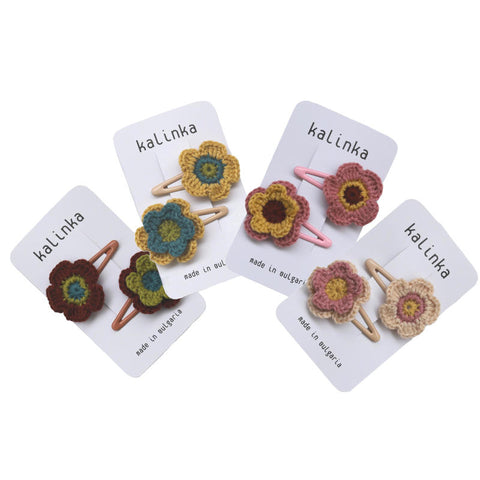 [Delivery at the end of September] Kalinka 2024AW Flower Clip Set, hair accessory